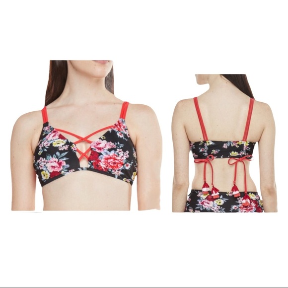 NWT Decree Floral HighWaist Cheeky Bikini Swimsuit - Picture 12 of 16